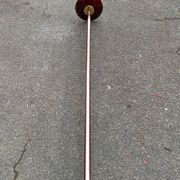 Lampadaire art déco bordeaux coupole dorée France