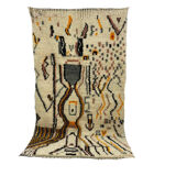 Handmade Moroccan Berber carpet 242 x 136 CM