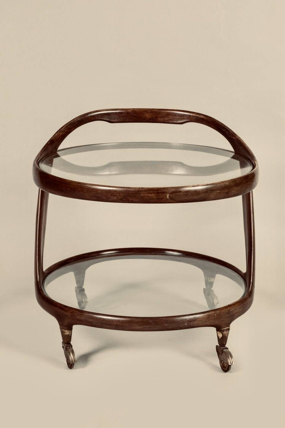 Cesare Lacca rolling coffee table service trolley