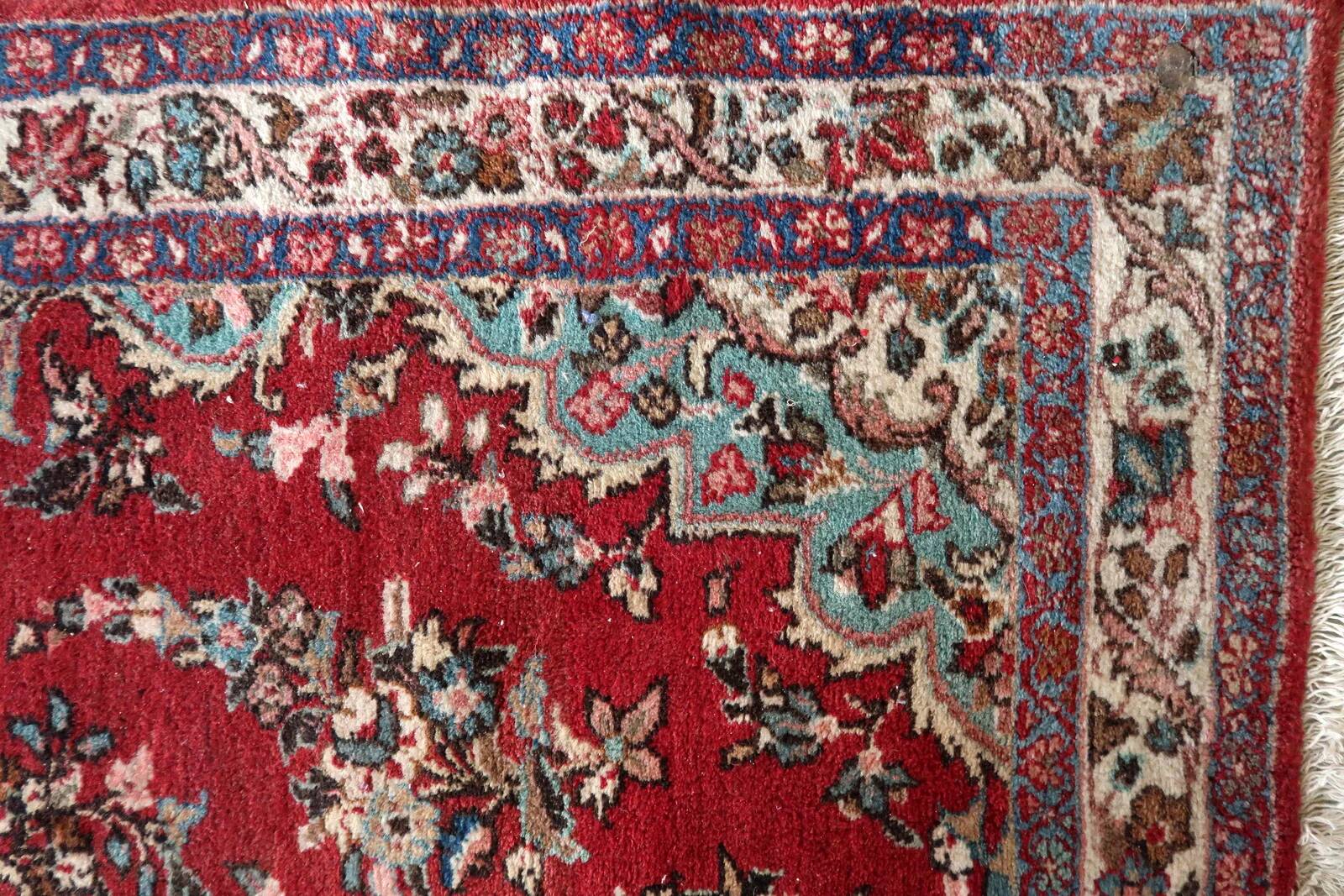 Handmade vintage Persian Malayer rug 127cm x 193cm, 1950s
