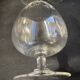 6 old tasting balloon glasses (cognac/armagnac) - light blown crystal