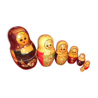 7 poupées gigognes russe matriochka