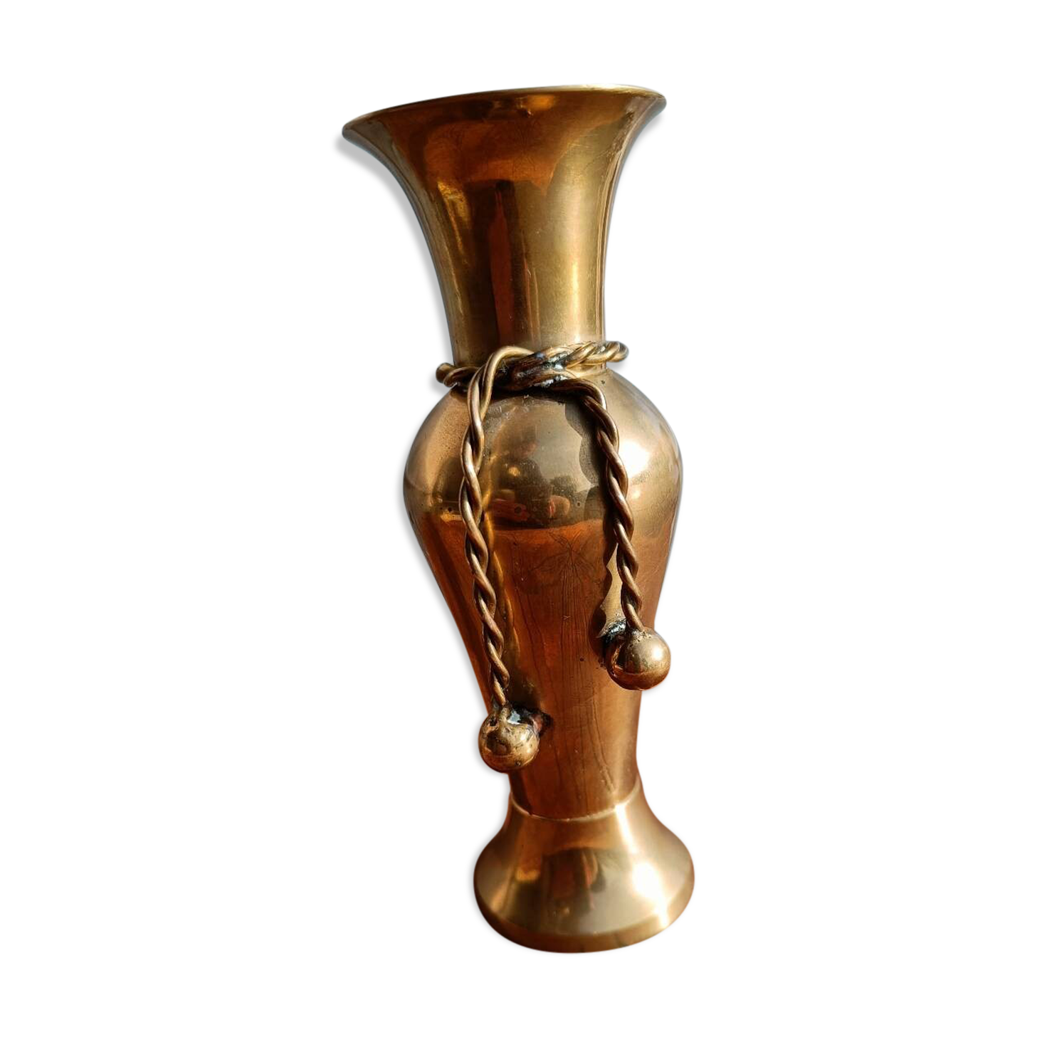 Vintage brass vase