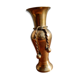 Vintage brass vase