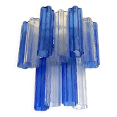 Contemporary Blue Bicolor “Tronchi” Wall Sconce in Venini Style