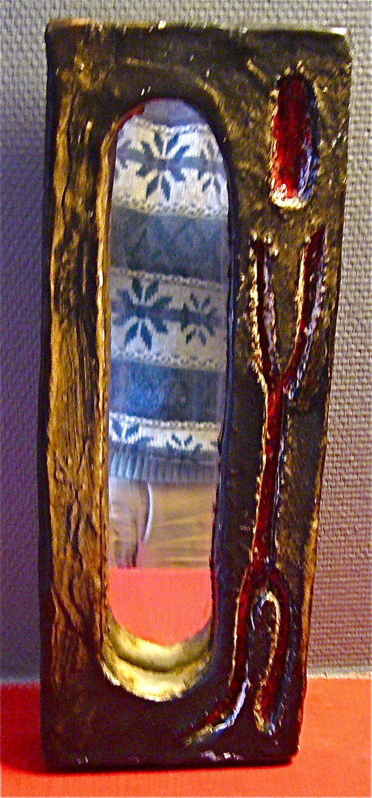 Miroir, signed on the back galerie palissy , vallauris