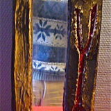 Miroir, signed on the back galerie palissy , vallauris