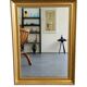Golden mirror with bevelled glass – 70 × 52 cm
