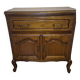 Classic style TV unit with sliding shelf