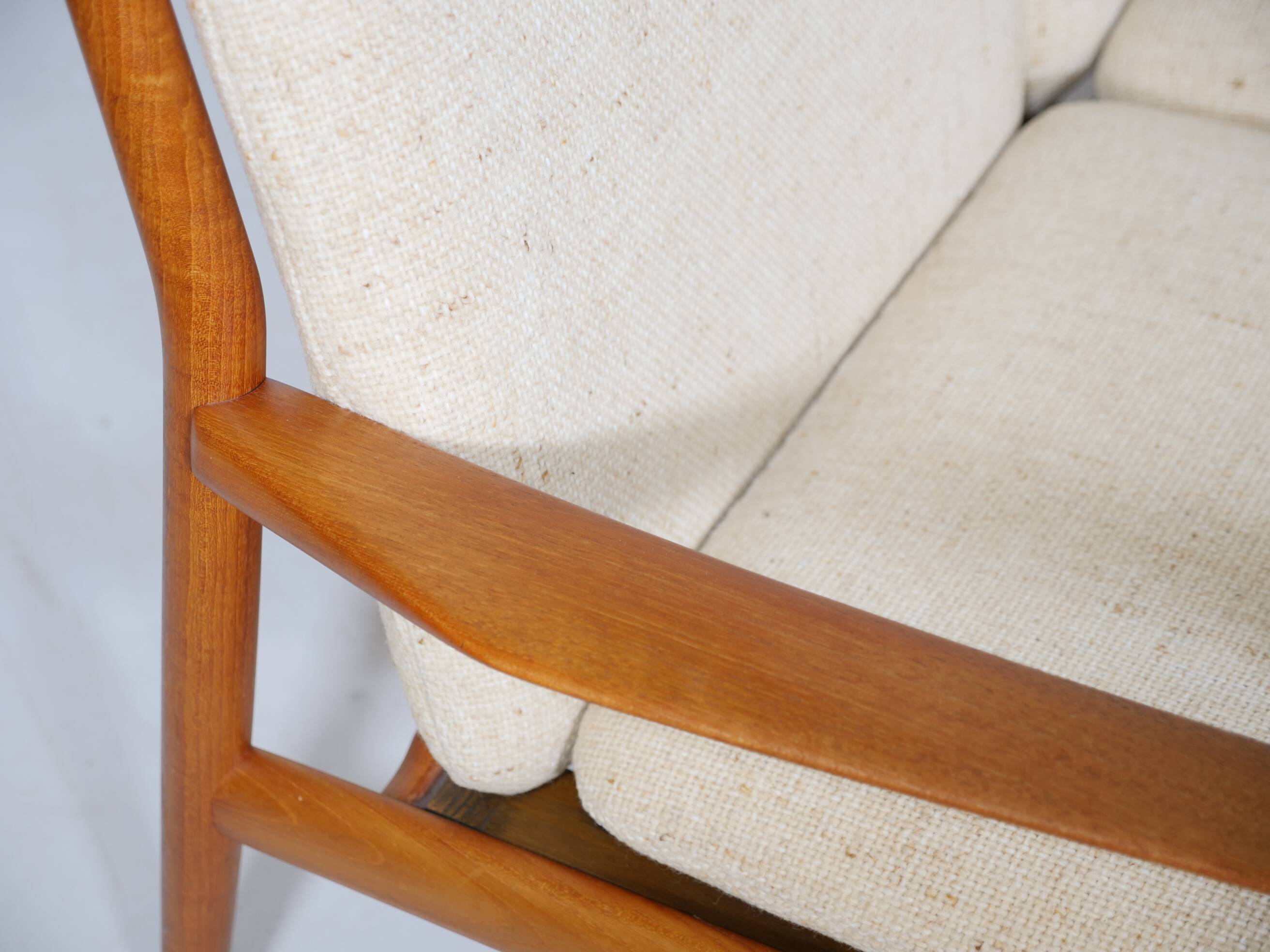 Danish Design Teak Sofa Couch Three-Seater by Svend Aage Eriksen for Glostrup, 1960s