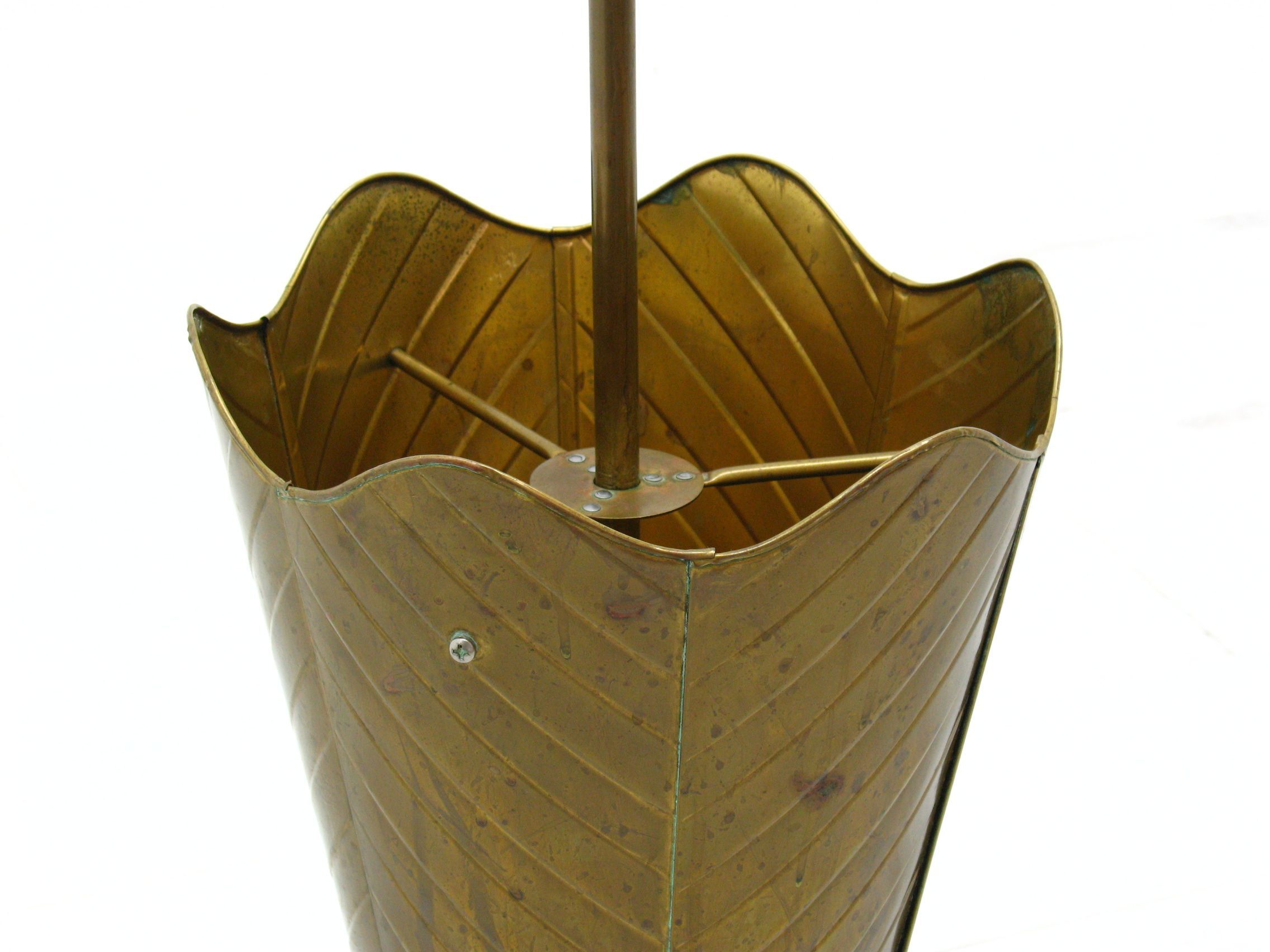 Vintage umbrella stand in metal, 1970s