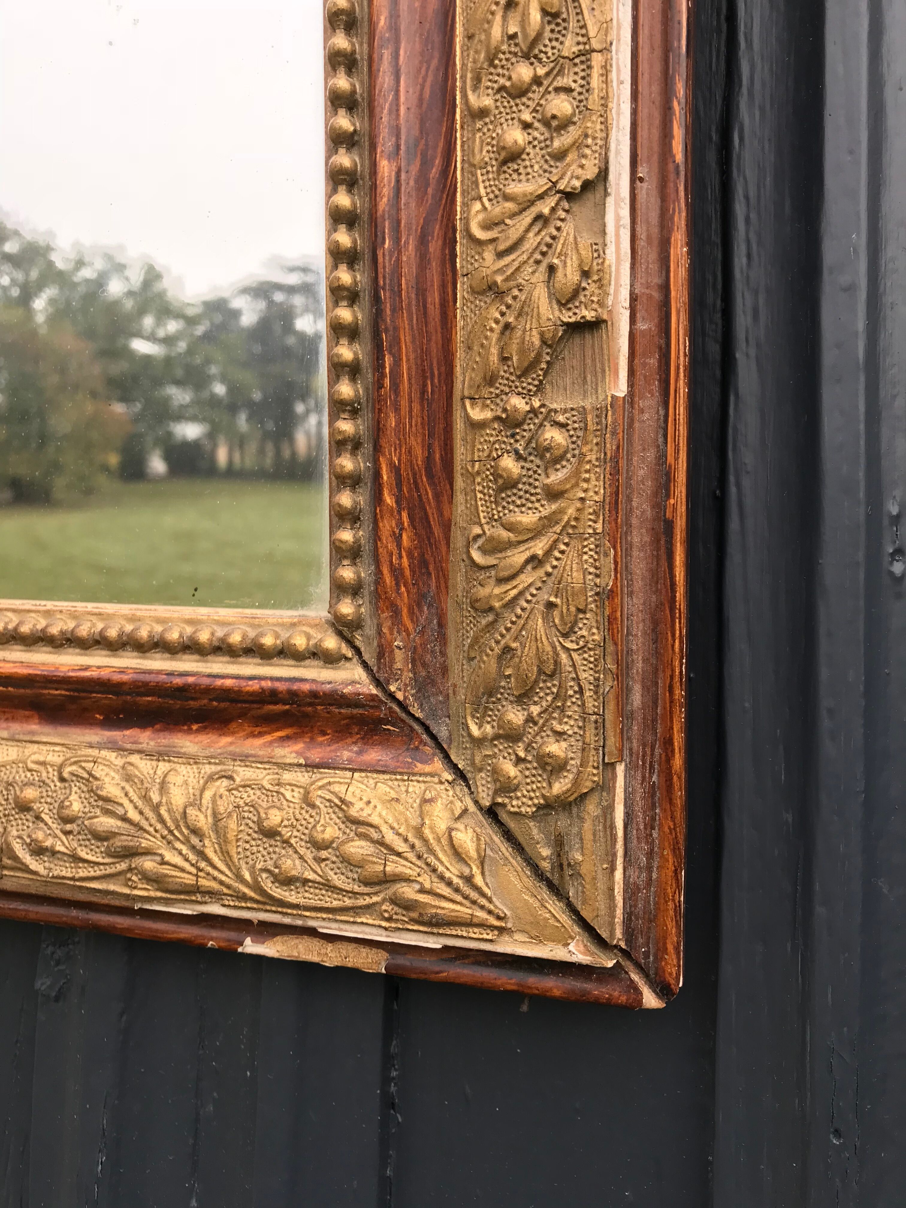 Former  mirror style Louis Philippe 41x50cm