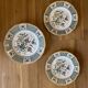 Set of 3 Montmorency model plates in Sarreguemines earthenware.