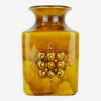 Carstens vase amber glaze relief decor model no. 7012-20