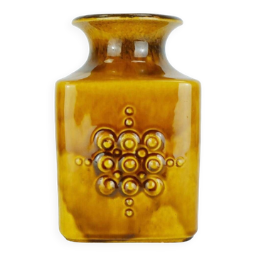 Vase Carstens en glaçure ambre décor en relief modèle n° 7012-20