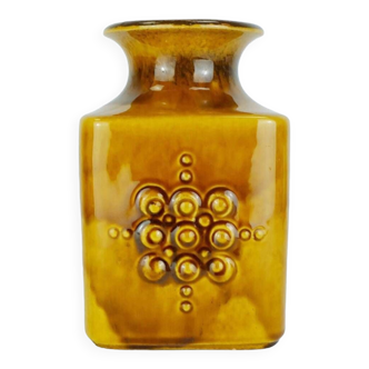 Carstens vase amber glaze relief decor model no. 7012-20