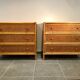Commodes vintage, cannage en rotin