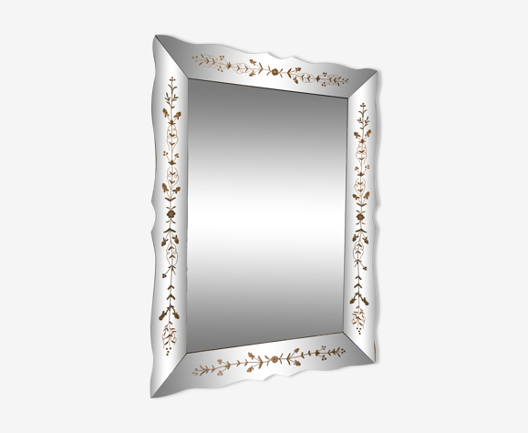 Miroir a pare closes de style Murano XX siècle Vers 1950