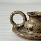 Pyrite stoneware candle holder