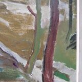 Hjalmar Lundström, Peinture à l’huile suédoise, années 1940, encadrée