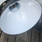 Industrial enamelled sheet metal hanging lamp