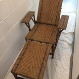 very old rattan Lounger