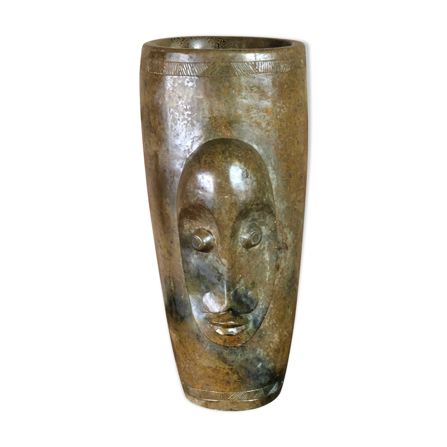 Stone vase from Mbigou 1970s