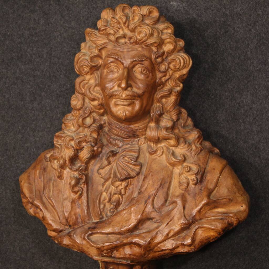 Grande sculpture française en terre cuite
