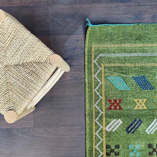 Tapis Berbère Vert Ethnique