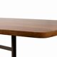 Dining table in palisander veneer with semi-matt lacquer finish