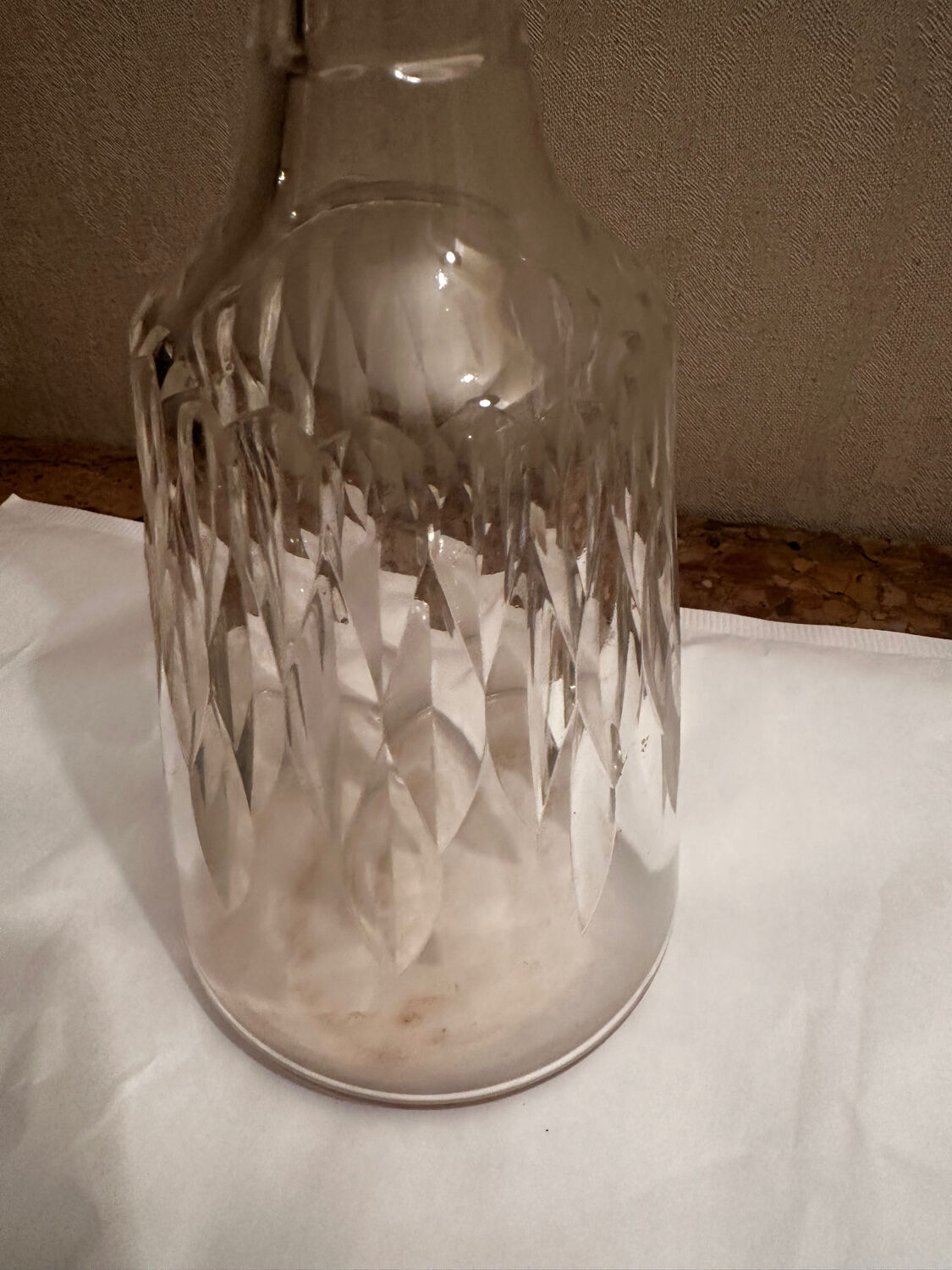 Baccarat Crystal Wine Carafe Model Carcassonne stamped