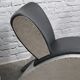 Industrial aluminum & vinyl lounge chair with footrest, 1970s