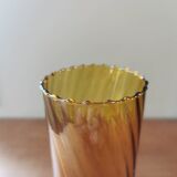 6 large vintage tube glasses