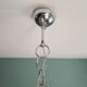 Large vintage pendant lamp in green opaline, 1970s