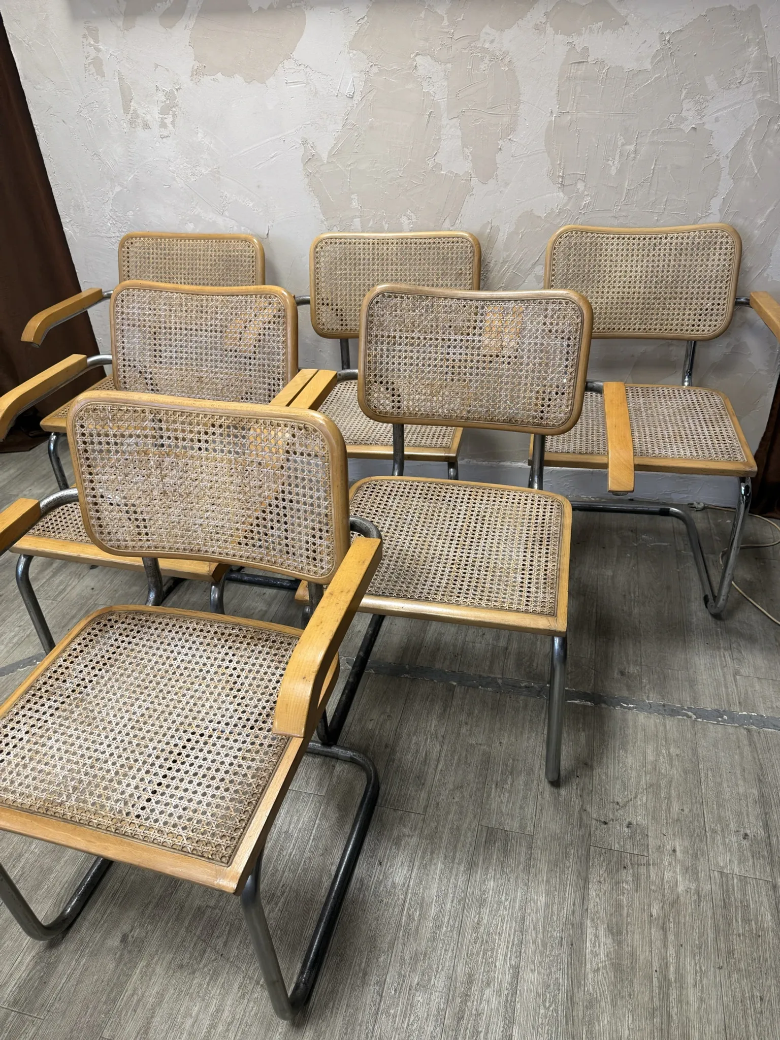 Chaises Marcel Breuer B64 1970