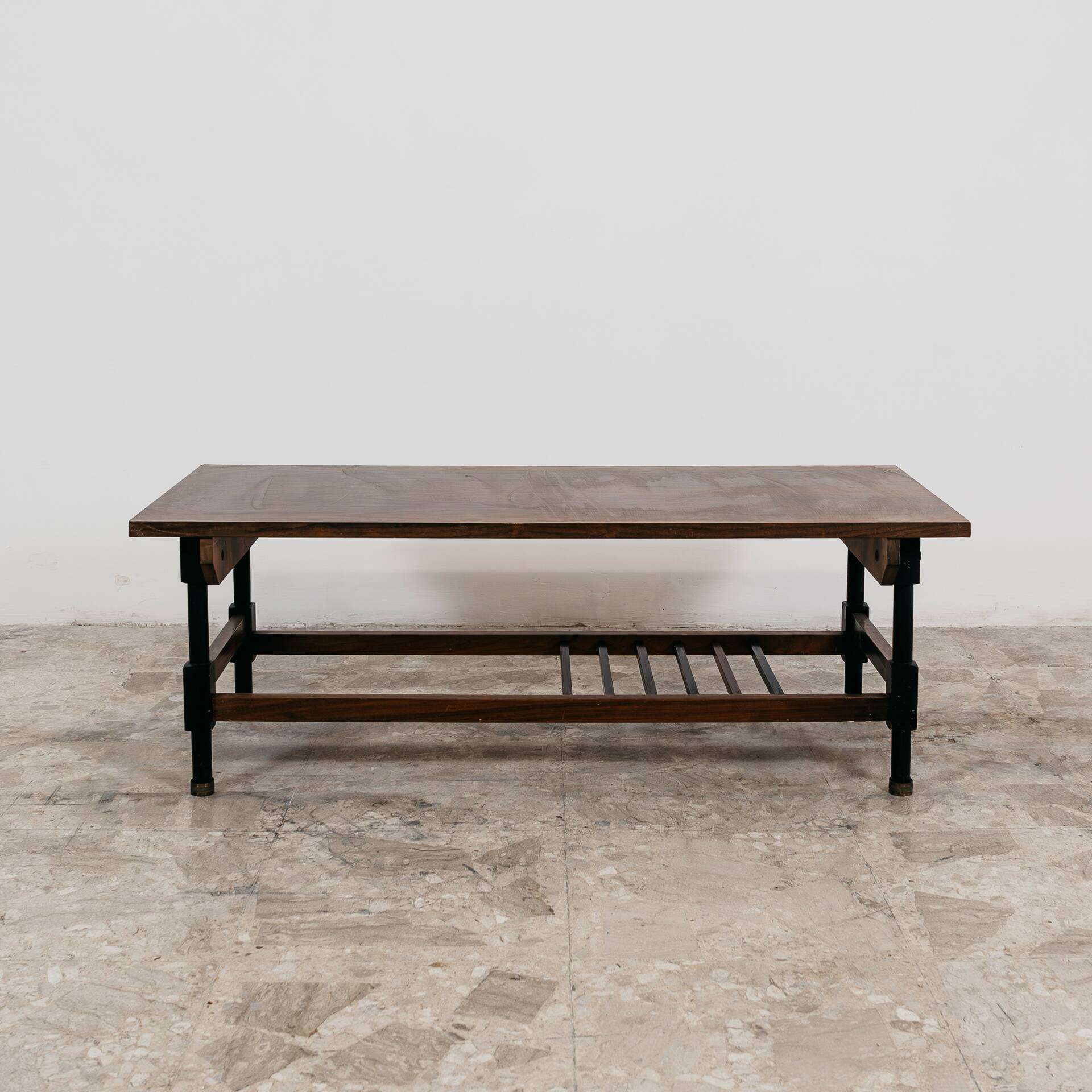 Tavolino da salotto legno anni 60 design Modernariato