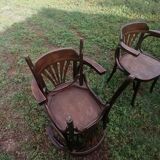 Set of 30 vintage bistro armchairs