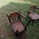 Set of 30 vintage bistro armchairs