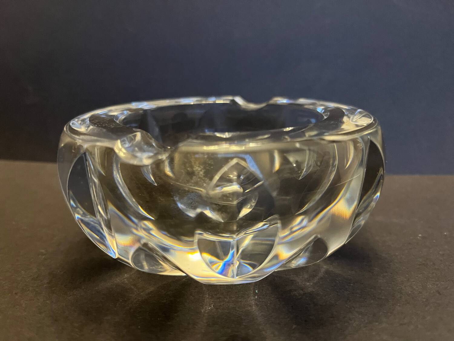 Baccarat crystal ashtray