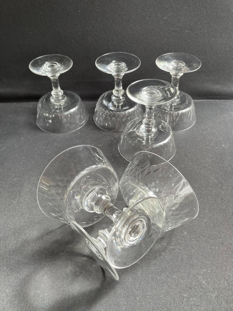 6 Coupes à champagne Baccarat Champigny