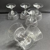 6 Baccarat Champigny champagne glasses