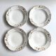 Lot de 4 assiettes creuses vintage Sarreguemines modèle Béarn fleurs