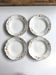 Set of 4 vintage Sarreguemines deep plates model Béarn flowers
