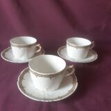 3 Limoges porcelain cups