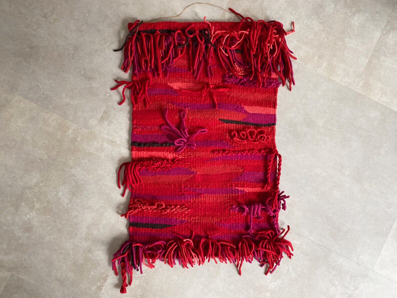 Large vintage wall hanging / wall decoration tapestry