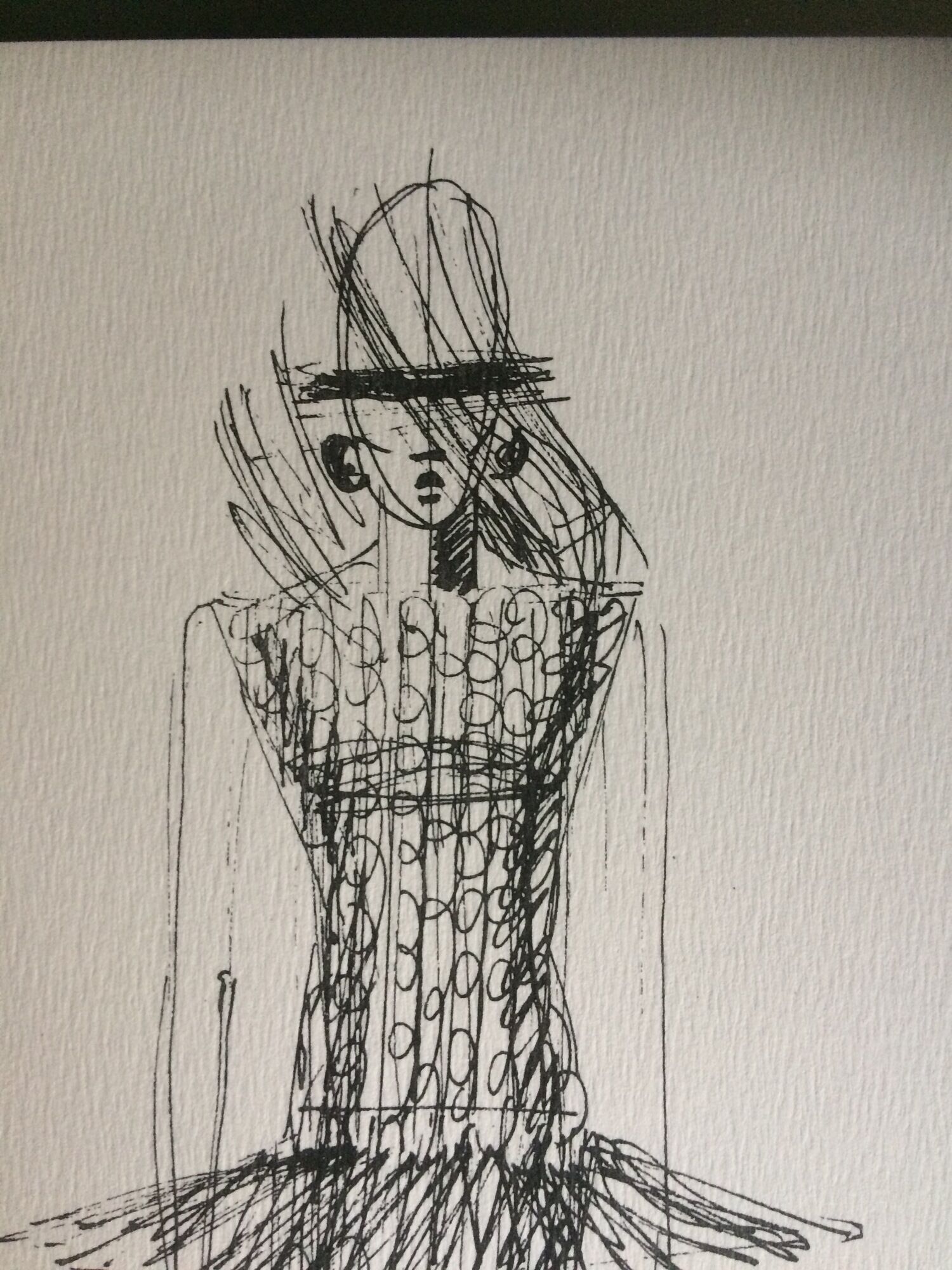 Paco Rabanne: jole press early 1990s vintage fashion illustration.