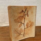 Ceramic Vase Vallauris Raymonde Leduc Herbarium Vintage