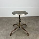 Industrial style adjustable workshop stool