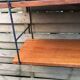 String shelf wood and metal 60s Sweden