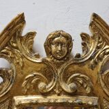 Mirror in gilded plaster with leaf 61x32